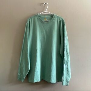 Carhartt Mint Green Long Sleeve Graphic Printed Tee – Size Medium EUC